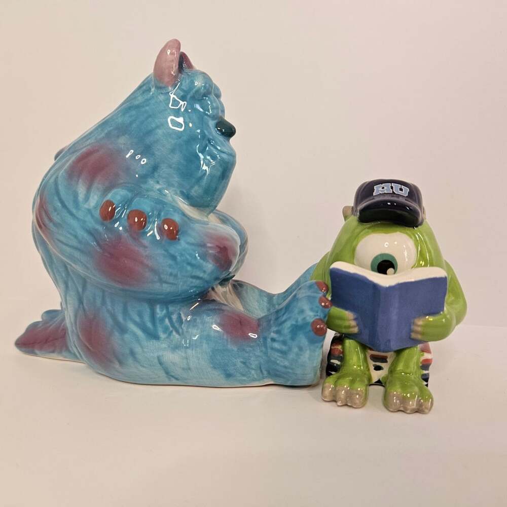 Disney Monsters Inc Sulley And Mike Ceramic Salt And Pepper Shakers Set